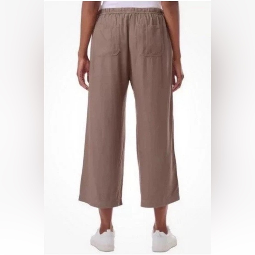 Splendid Woman’s light Brown Cropped wide leg drawstring pants - Picture 2 of 3
